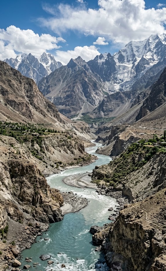 The Indus Under Pressure: Pakistan’s Intertwined Crisis of Water Scarcity and Glacial Melt.